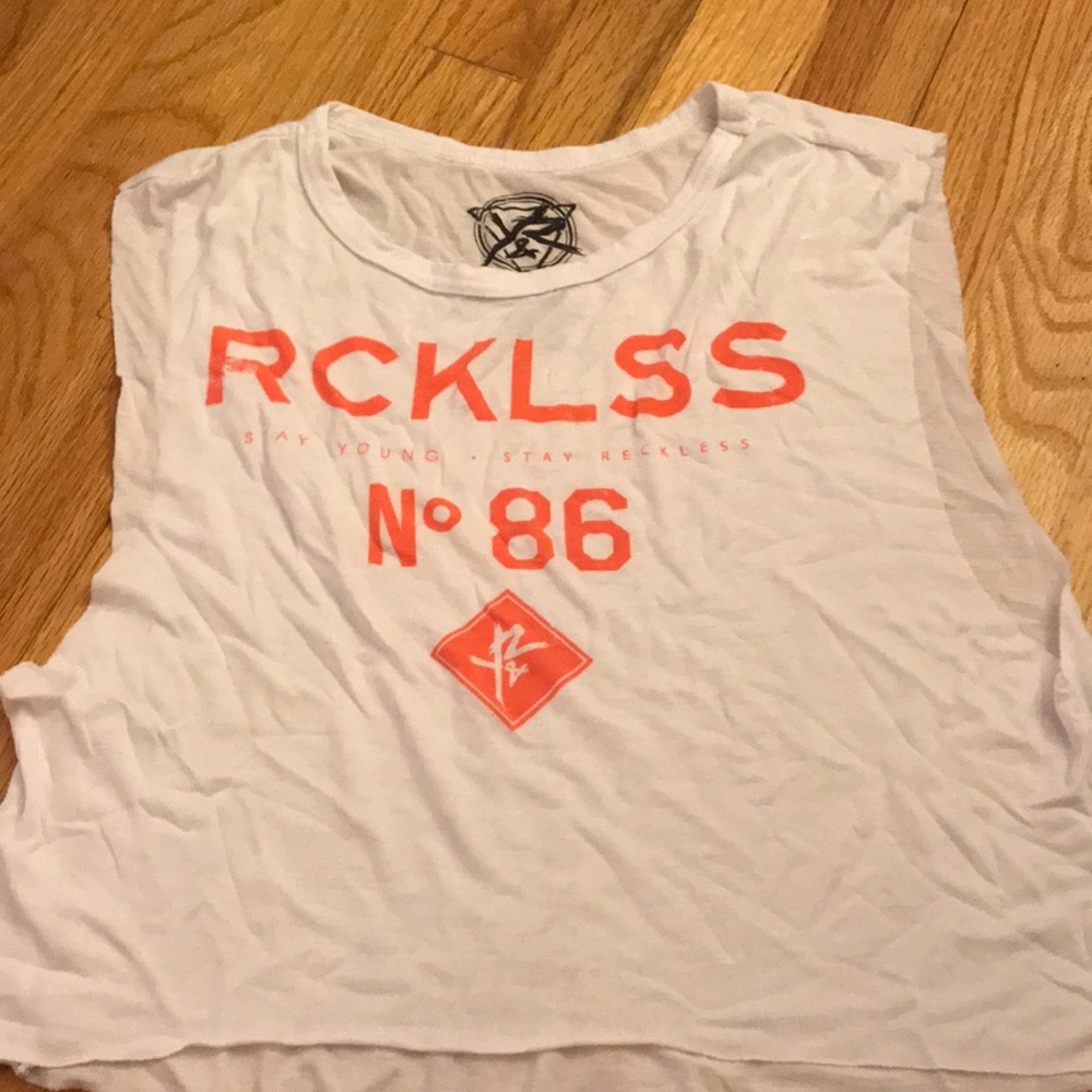 Young and reckless muscle crop top